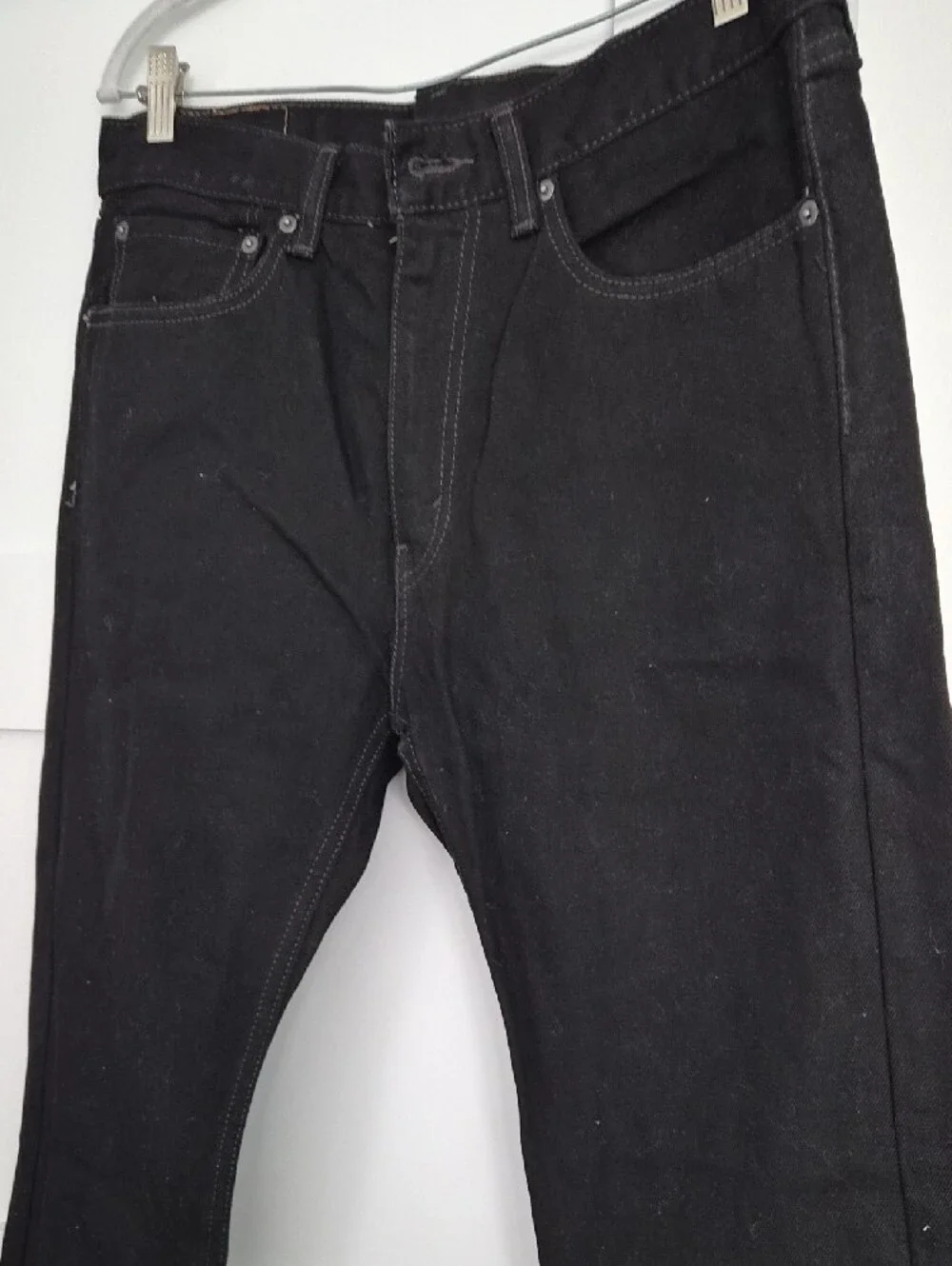 Men's Levi STRAUSS Black Straight-Leg Jeans